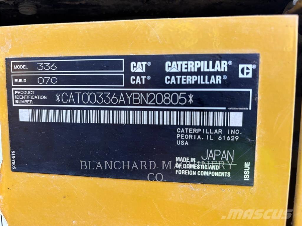 CAT 336 Pelle sur chenilles