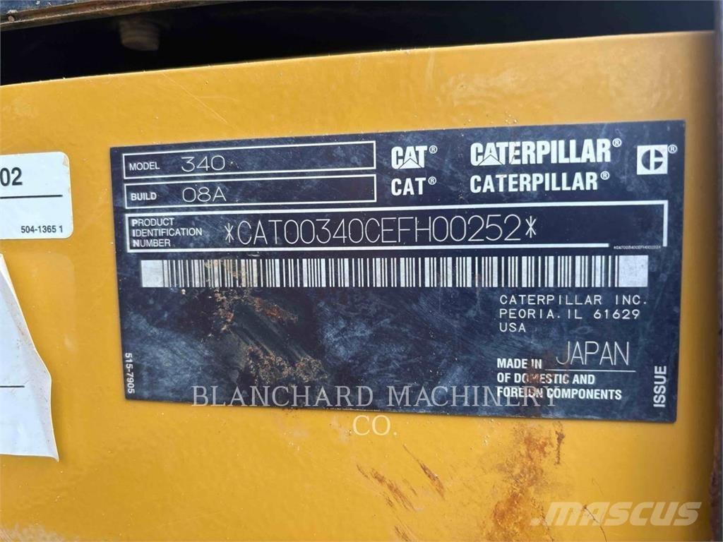 CAT 340 Pelle sur chenilles