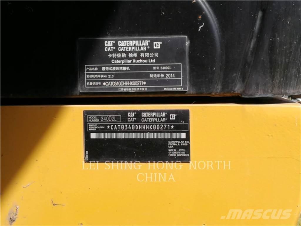 CAT 340D2L Pelle sur chenilles