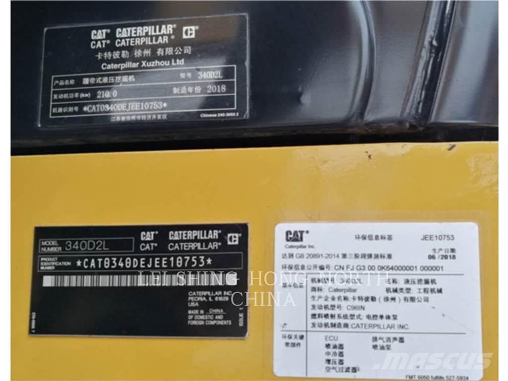 CAT 340D2L Pelle sur chenilles