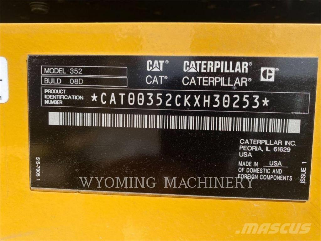 CAT 352 Pelle sur chenilles