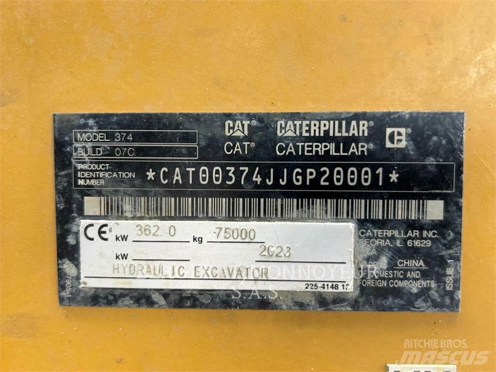 CAT 374 Pelle sur chenilles