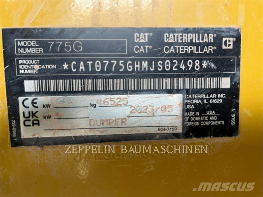 CAT 775G Tombereau articulé