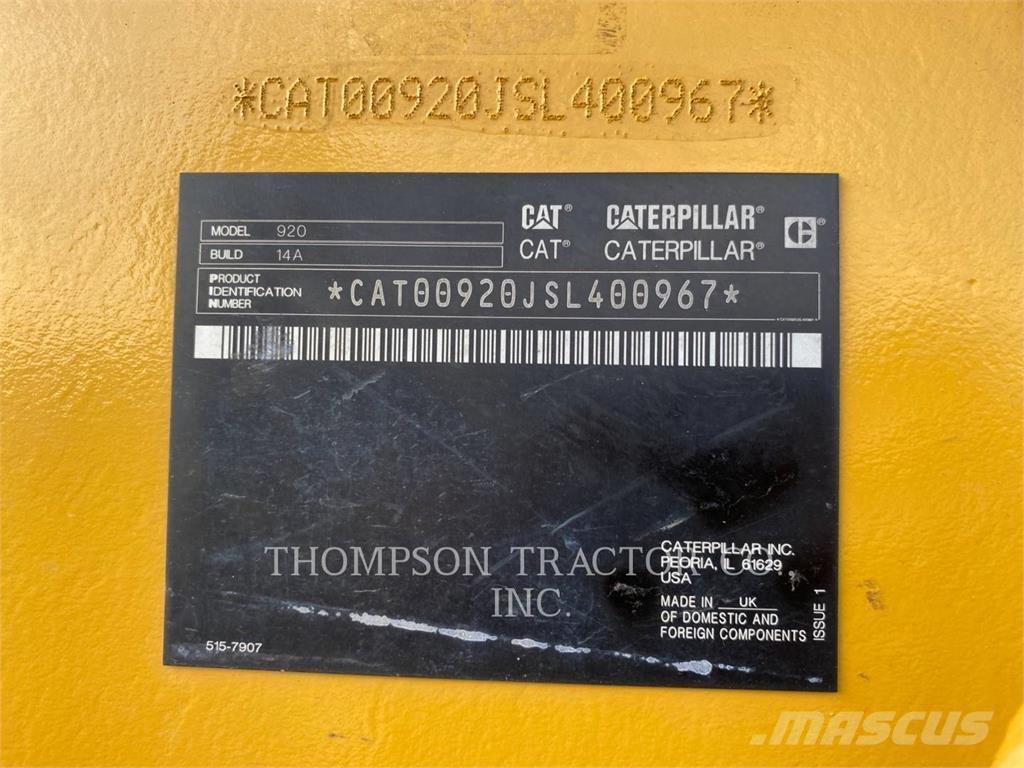 CAT 920 Chargeuse sur pneus