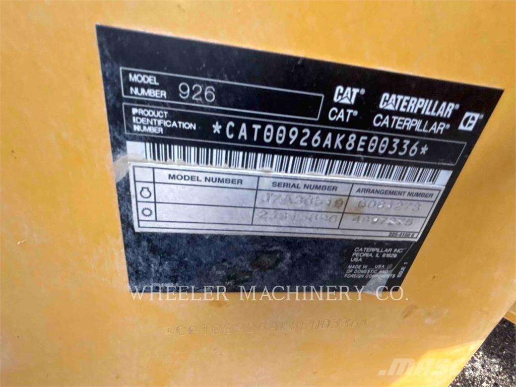 CAT 926 QC Chargeuse sur pneus