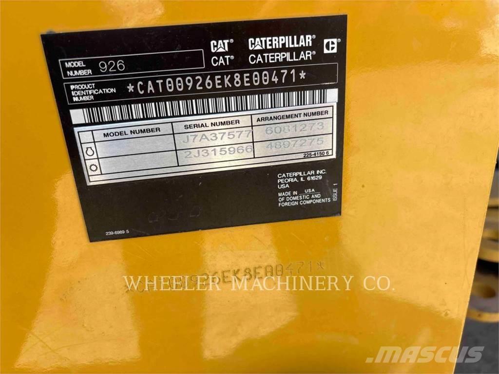 CAT 926 QC 3V Chargeuse sur pneus