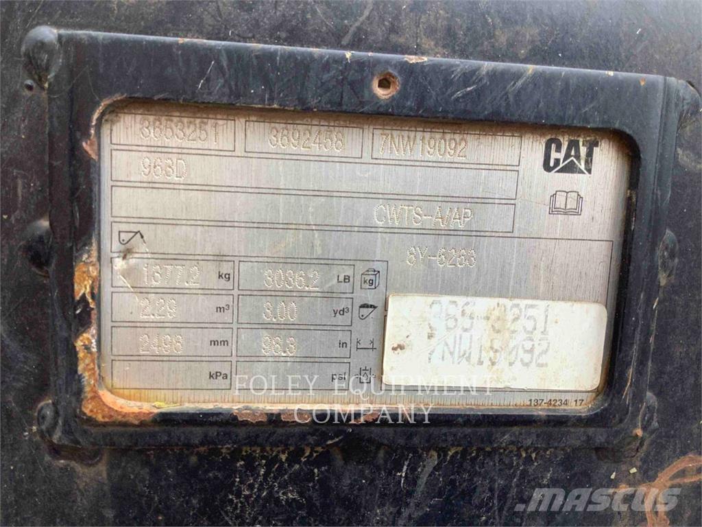 CAT 963K Chargeuse sur chenilles