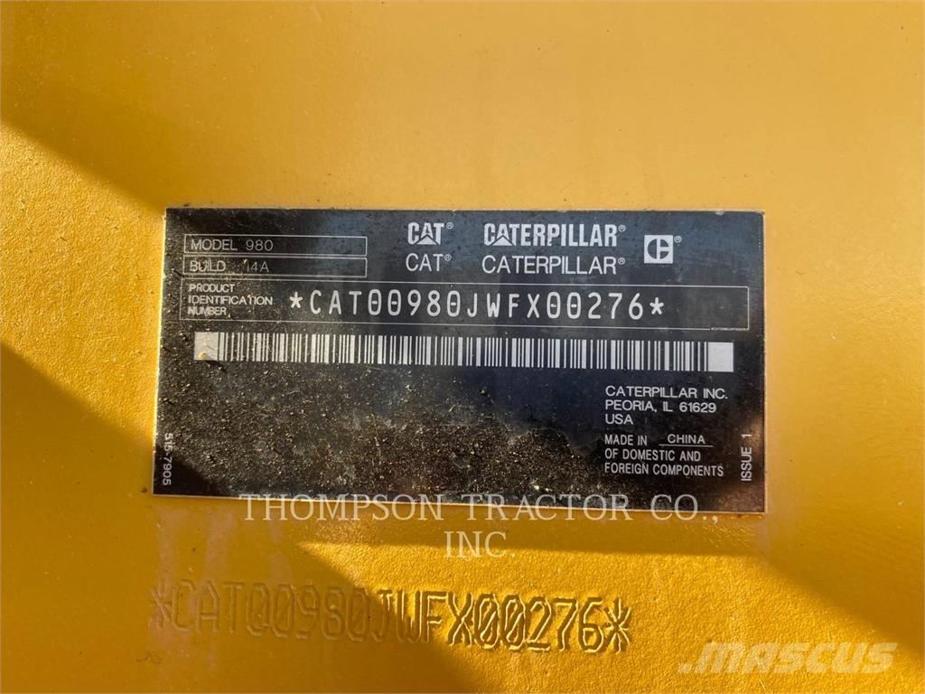 CAT 980 Chargeuse sur pneus