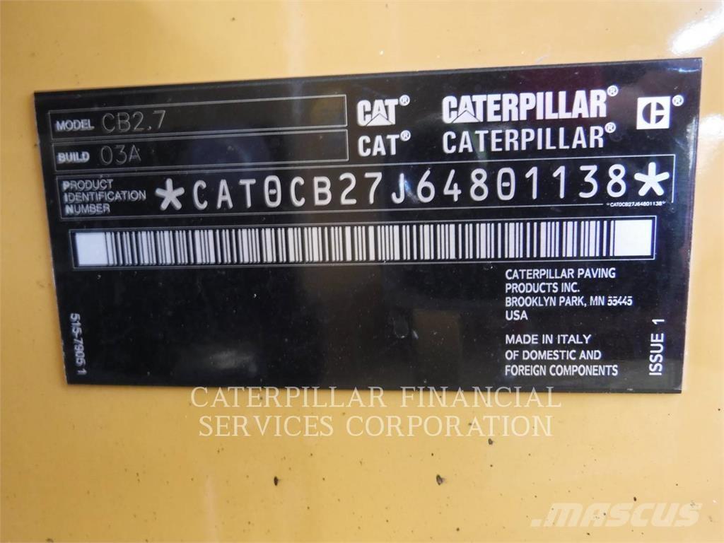 CAT CB2.703 Rouleaux tandem