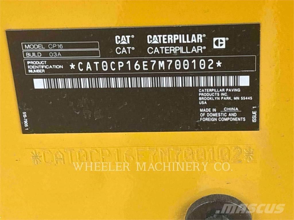 CAT CP16 Rouleaux monocylindre