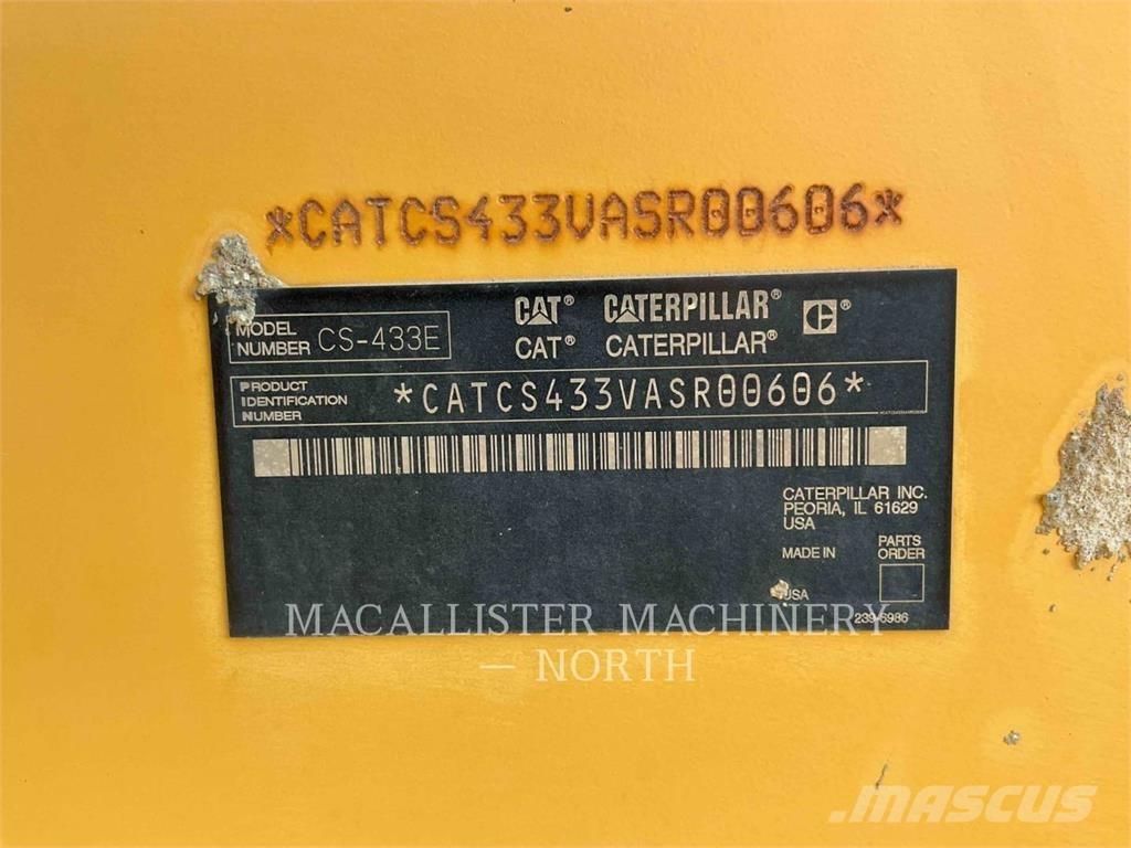 CAT CS433E Rouleaux monocylindre