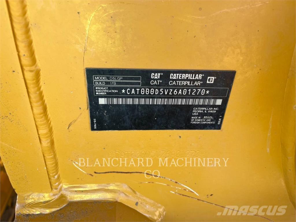 CAT D5 LGP Bouteurs sur chenilles