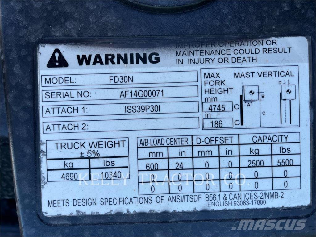 CAT FD30N Autres Chariots élévateurs