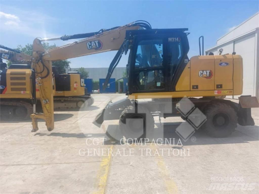CAT M314 Pelle sur pneus
