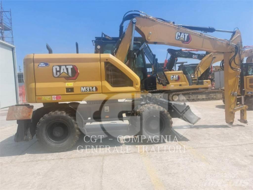 CAT M314 Pelle sur pneus