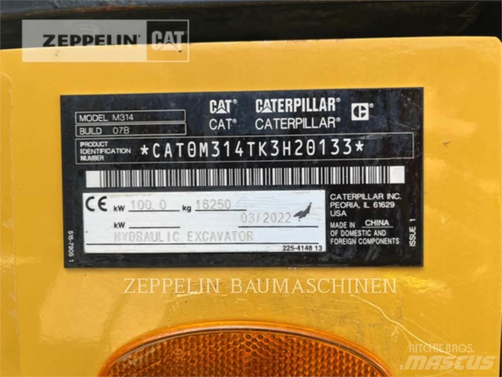 CAT M314-07A Pelle sur pneus