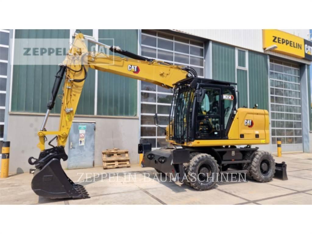 CAT M314-07A Pelle sur pneus