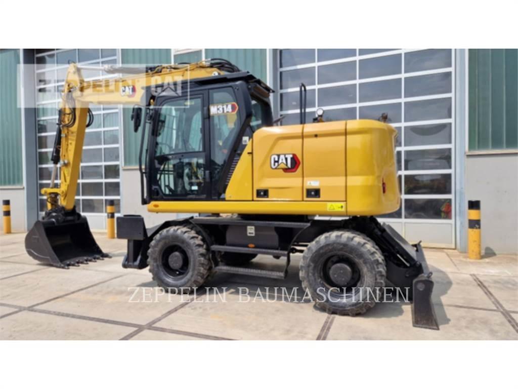 CAT M314-07A Pelle sur pneus