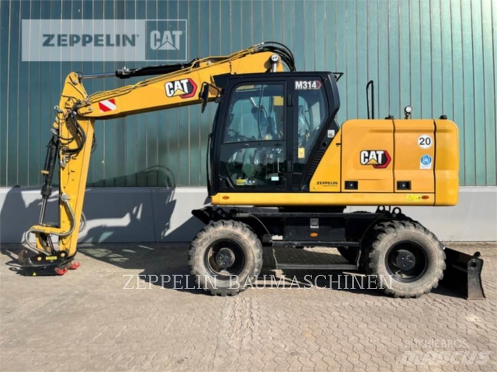 CAT M314-07A Pelle sur pneus