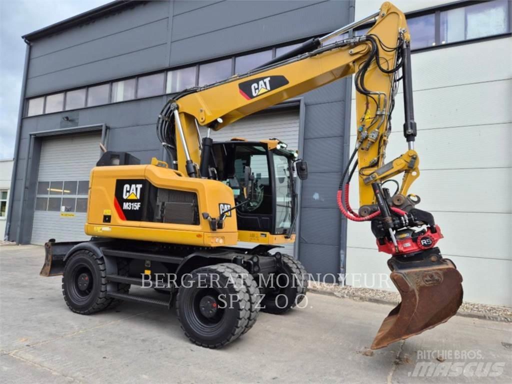 CAT M315F Pelle sur pneus