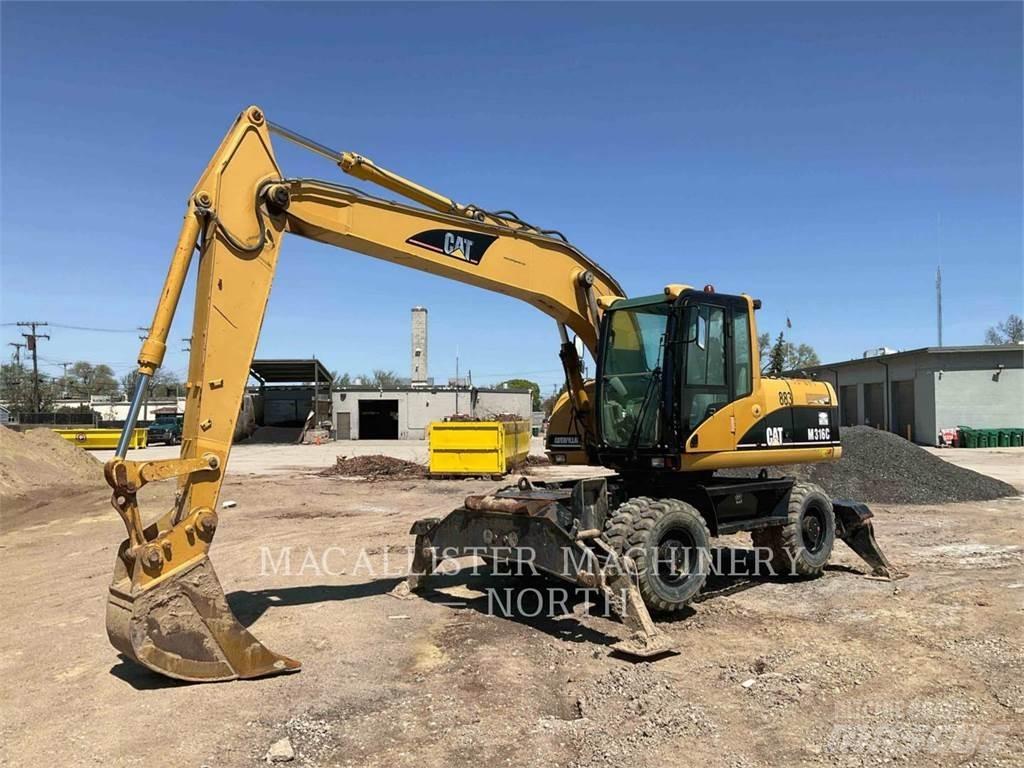CAT M316C Pelle sur pneus