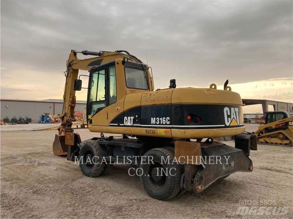 CAT M316C Pelle sur pneus