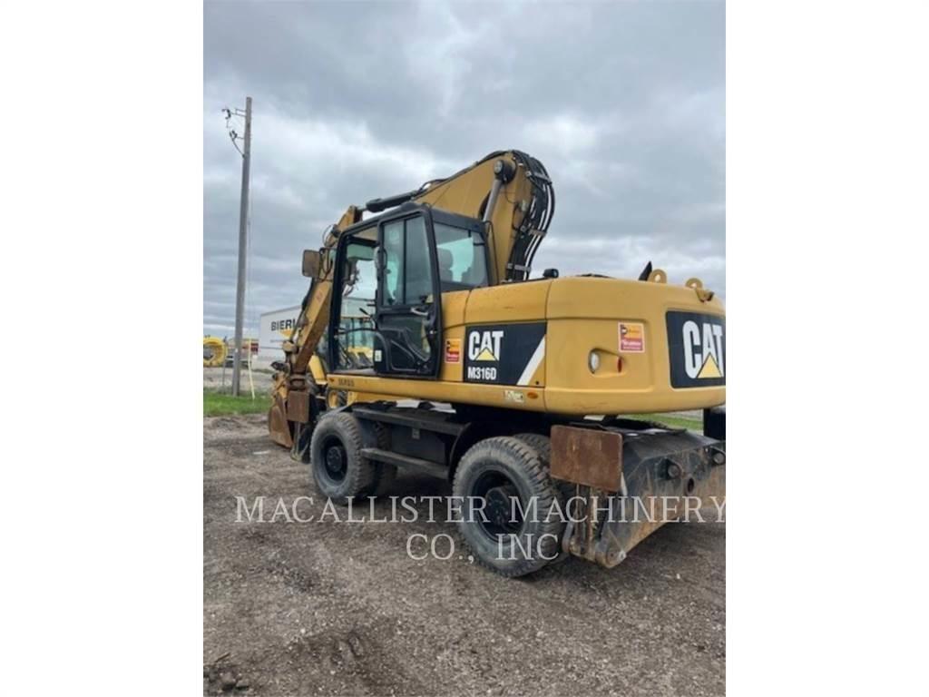 CAT M316D Pelle sur pneus