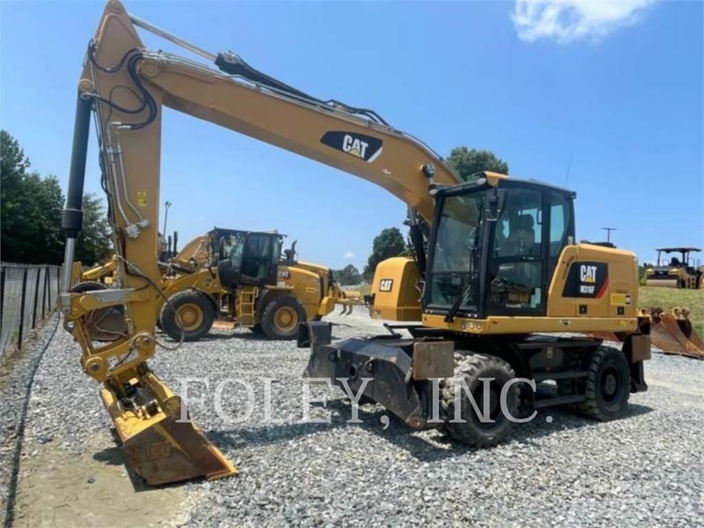 CAT M316F Pelle sur pneus