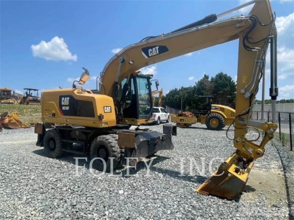 CAT M316F Pelle sur pneus