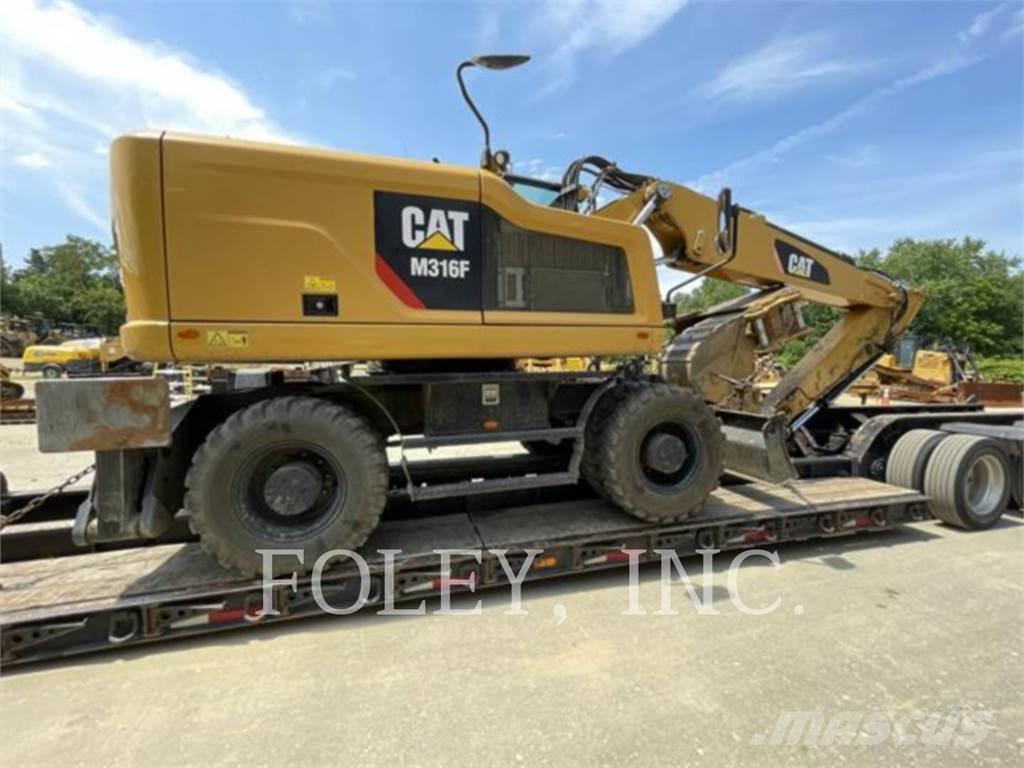 CAT M316F Pelle sur pneus