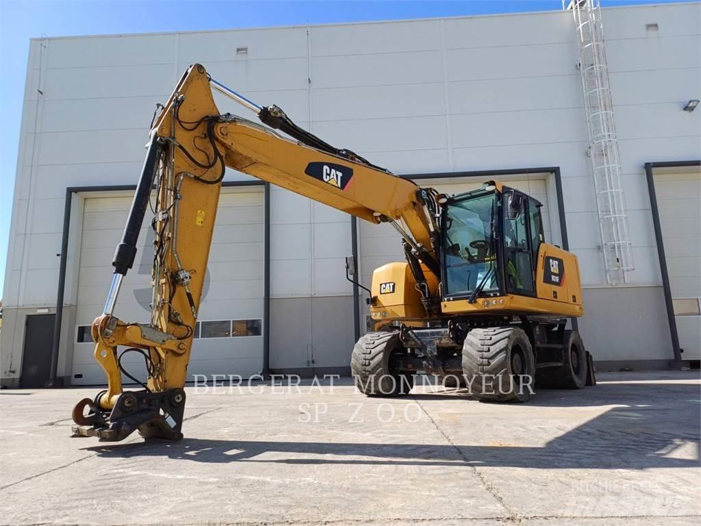 CAT M316F Pelle sur pneus
