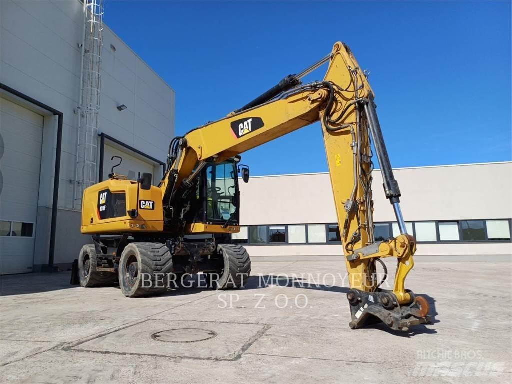 CAT M316F Pelle sur pneus