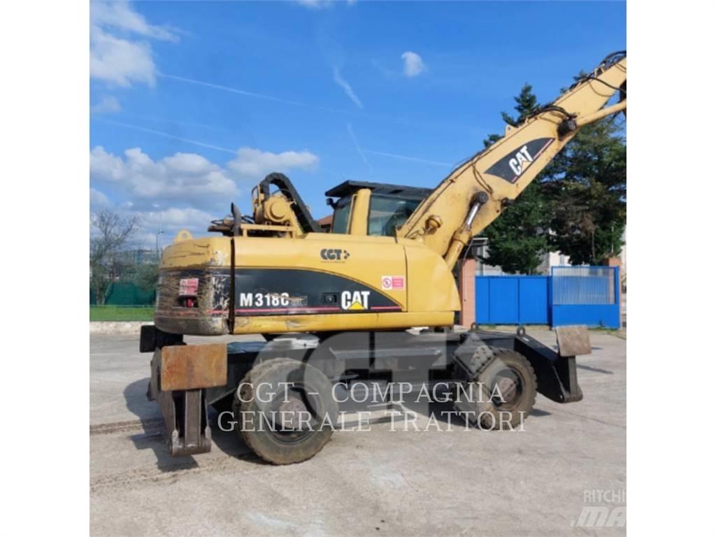 CAT M318C Pelle sur pneus