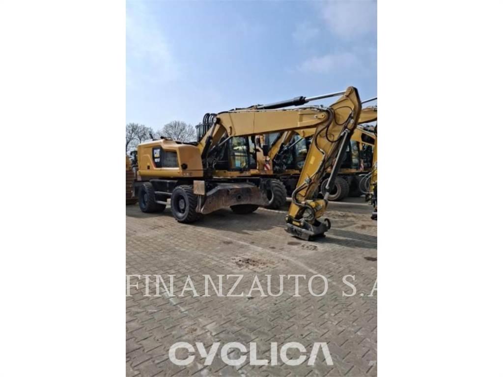 CAT M318F Pelle sur pneus