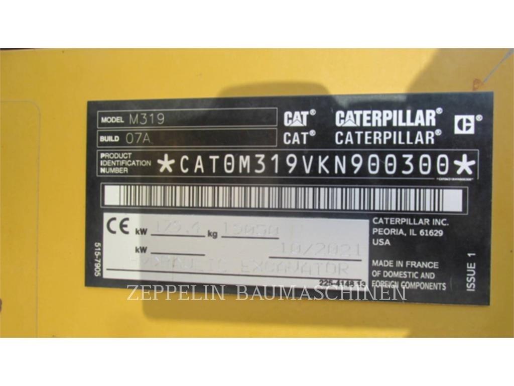 CAT M319-07A Pelle sur pneus