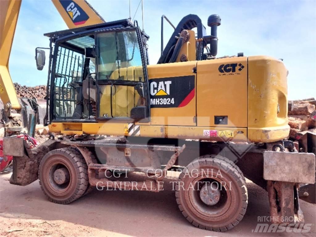 CAT MH3024 Pelle sur pneus