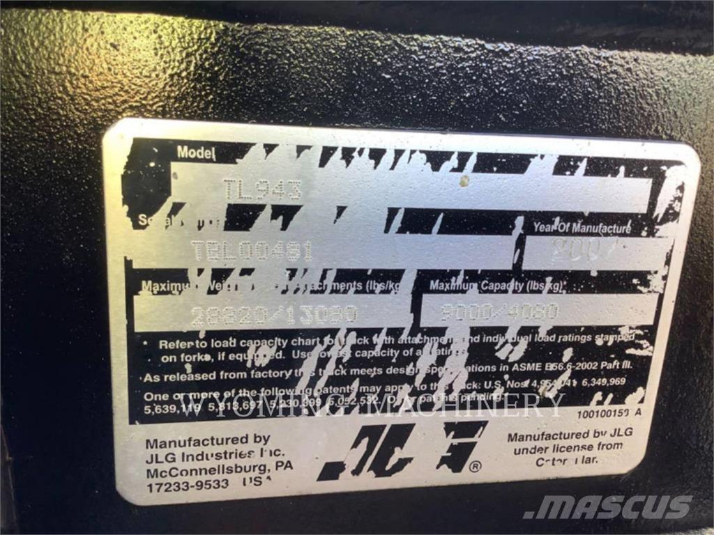 CAT TL943 Chariot télescopique