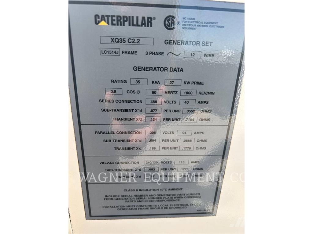 CAT XQ 35 Autres générateurs