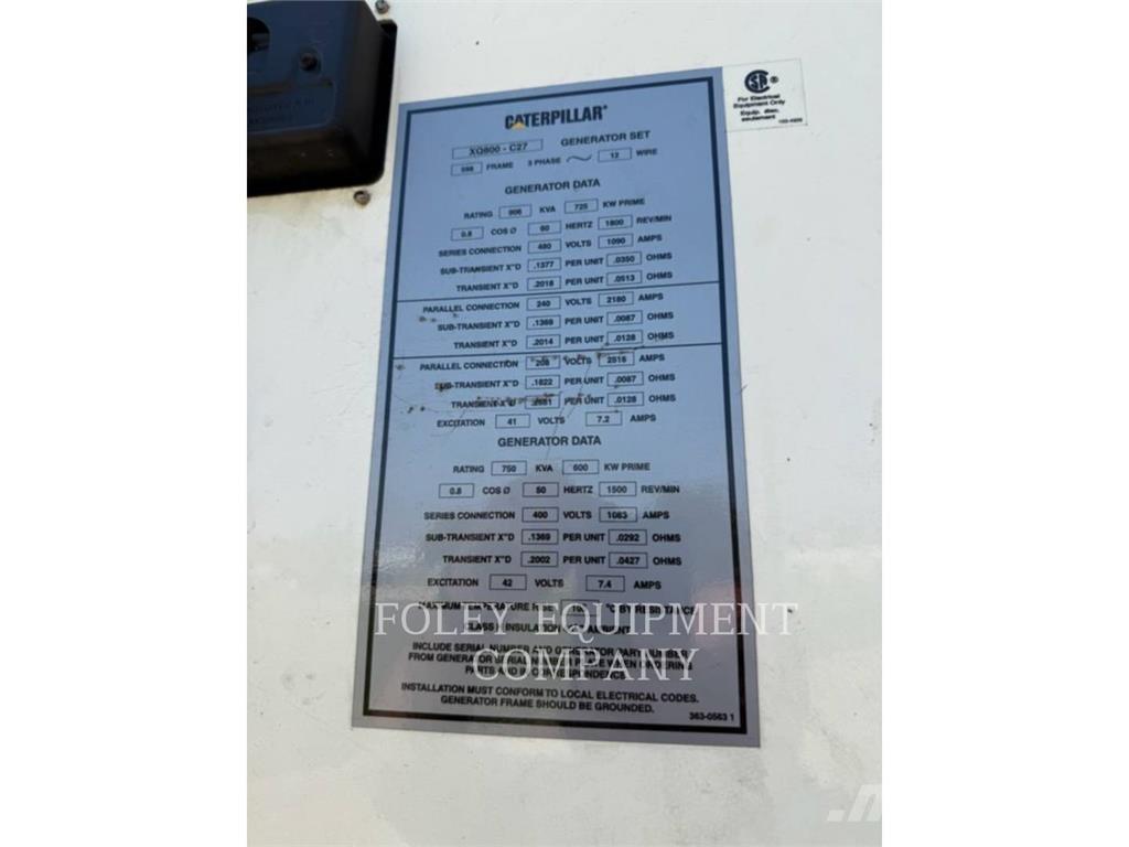 CAT XQ800 Autres générateurs