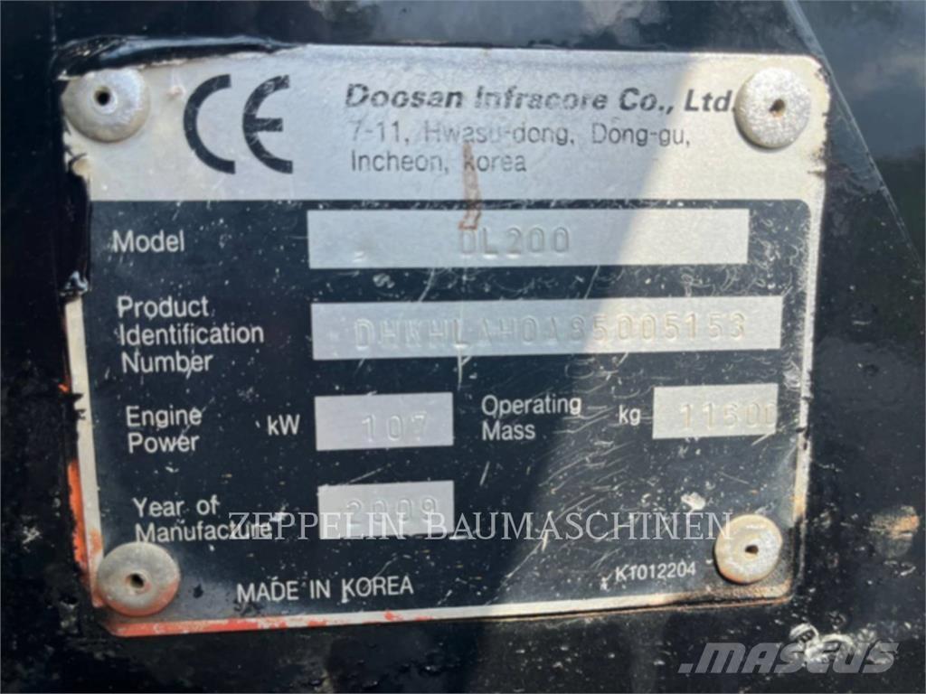 Doosan DL200-5 Chargeuse sur pneus