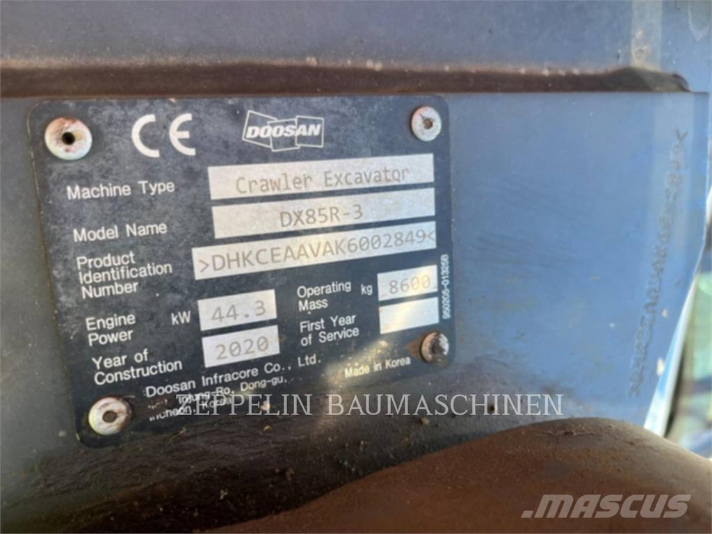 Doosan DX85R-3 Pelle sur chenilles