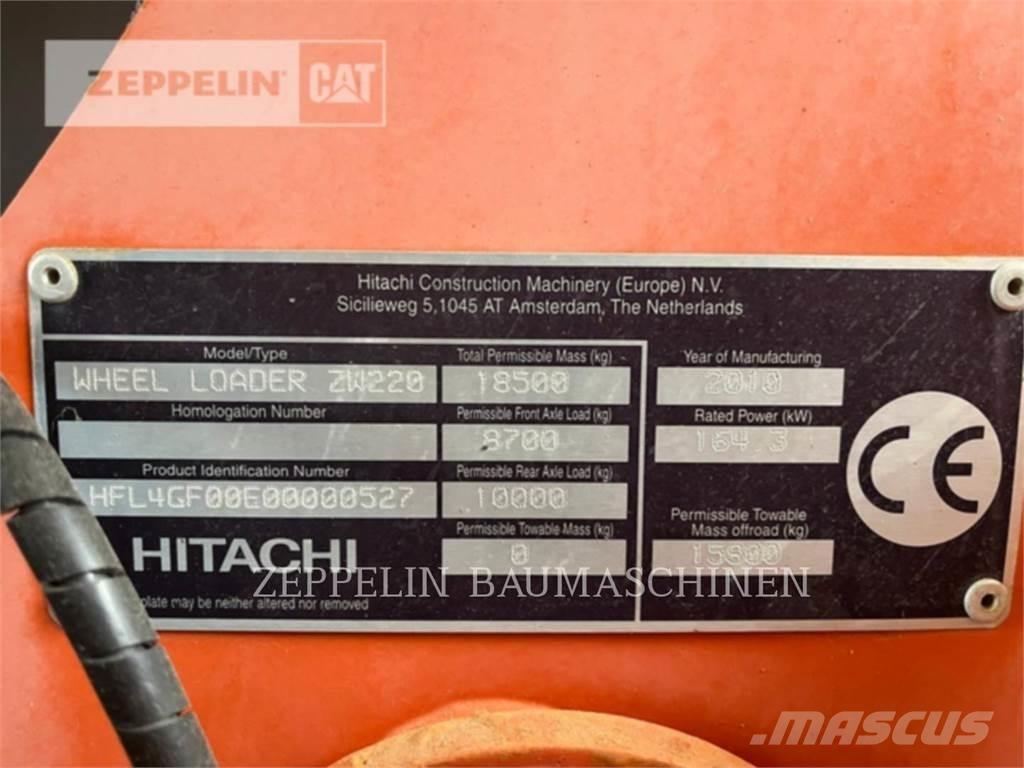 Hitachi ZW220 Chargeuse sur pneus