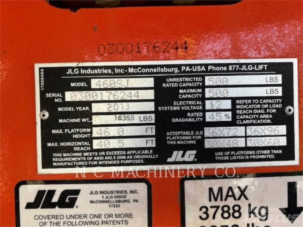 JLG 460SJ Pelle sur chenilles