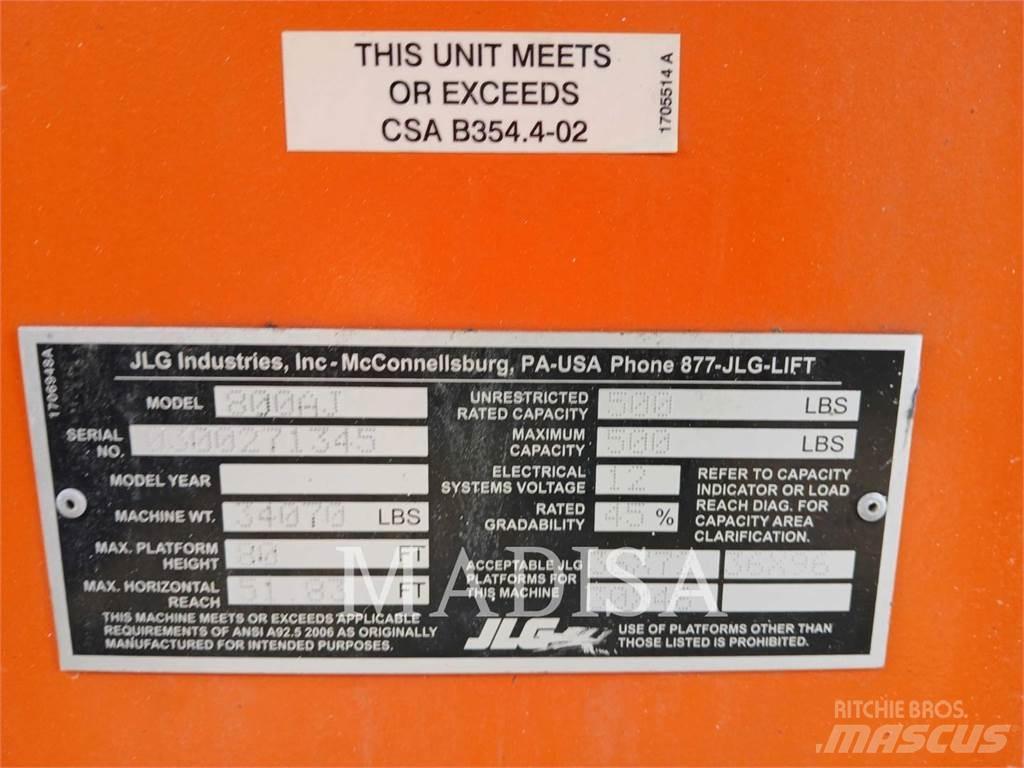 JLG 800 AJ Nacelles articulées