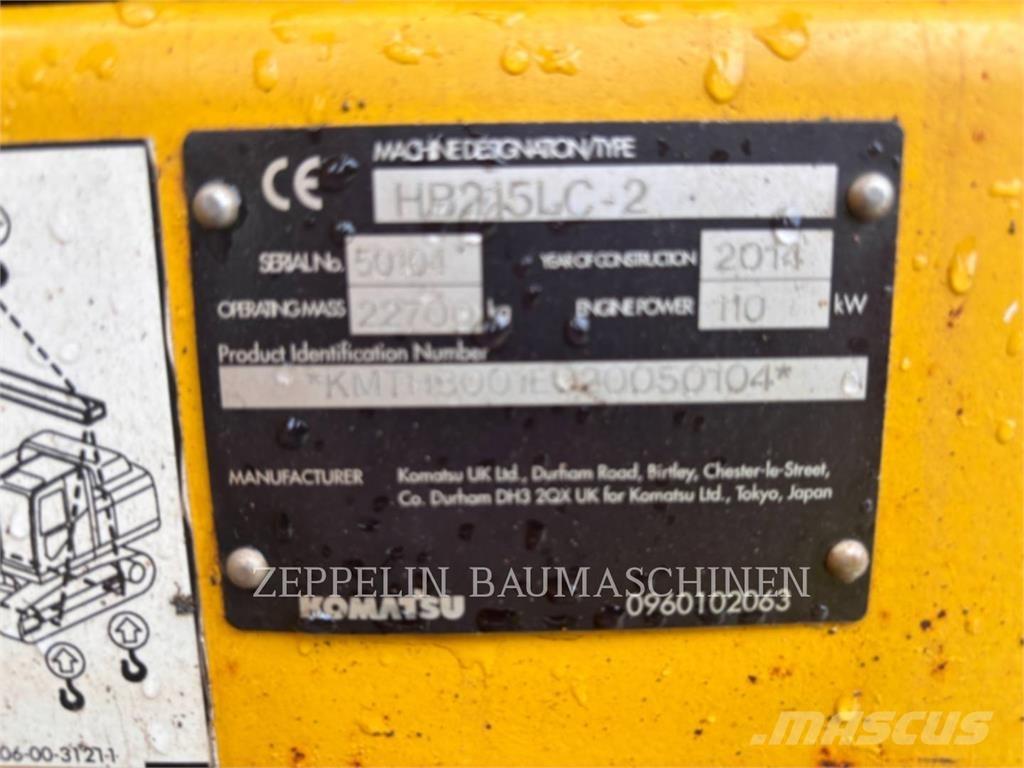 Komatsu HB215LC-2 Pelle sur chenilles