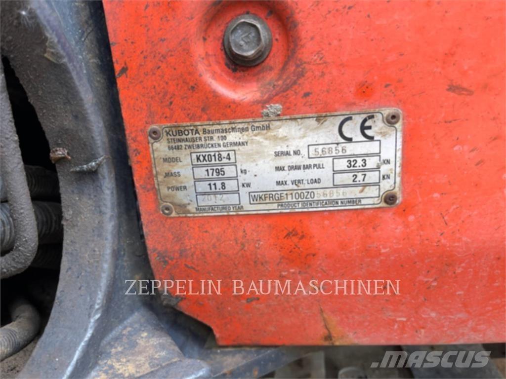 Kubota KX018-4 Pelle sur chenilles