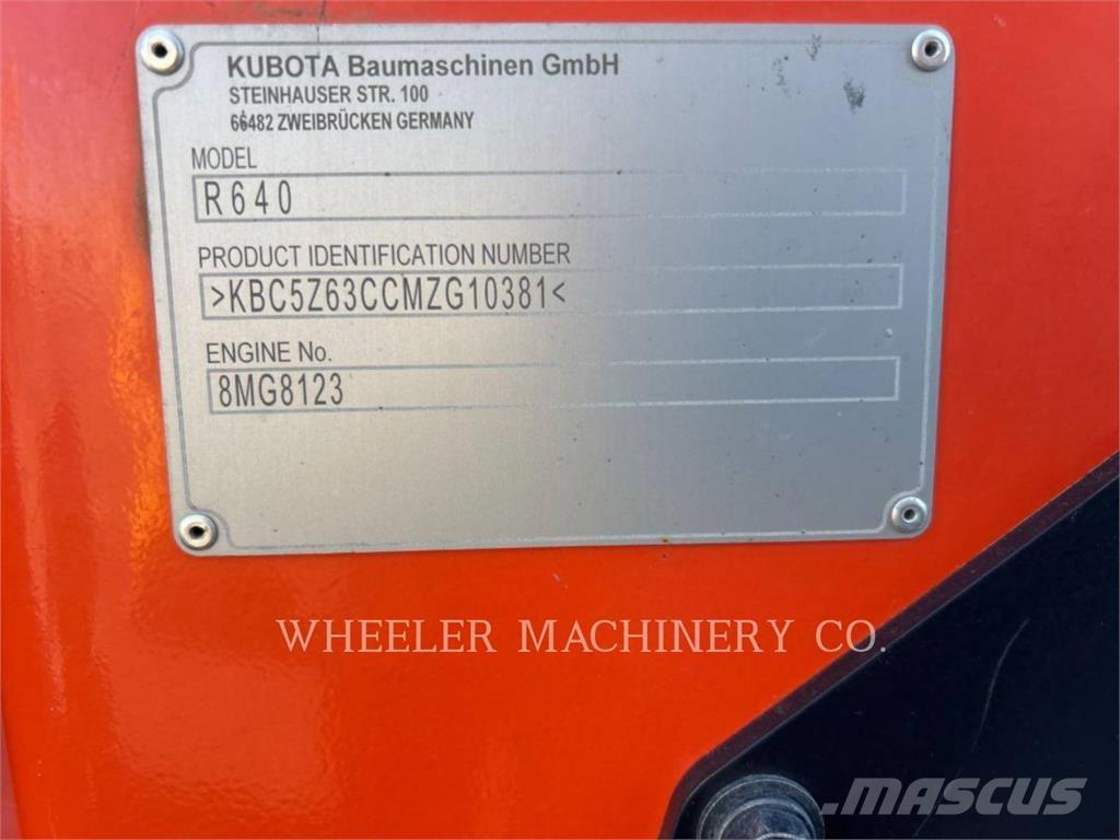Kubota R640 CWL Chargeuse sur pneus