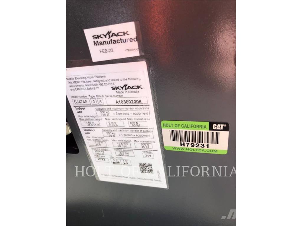 Skyjack SCISSOR40E Nacelle ciseaux