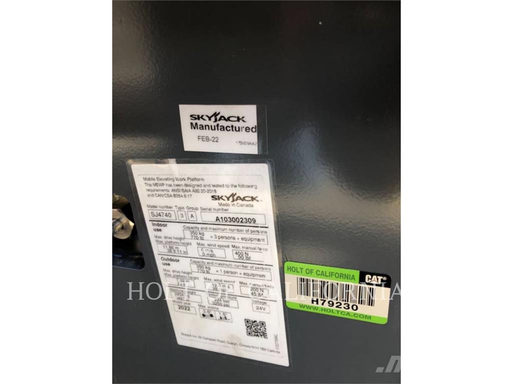 Skyjack SCISSOR40E Nacelle ciseaux