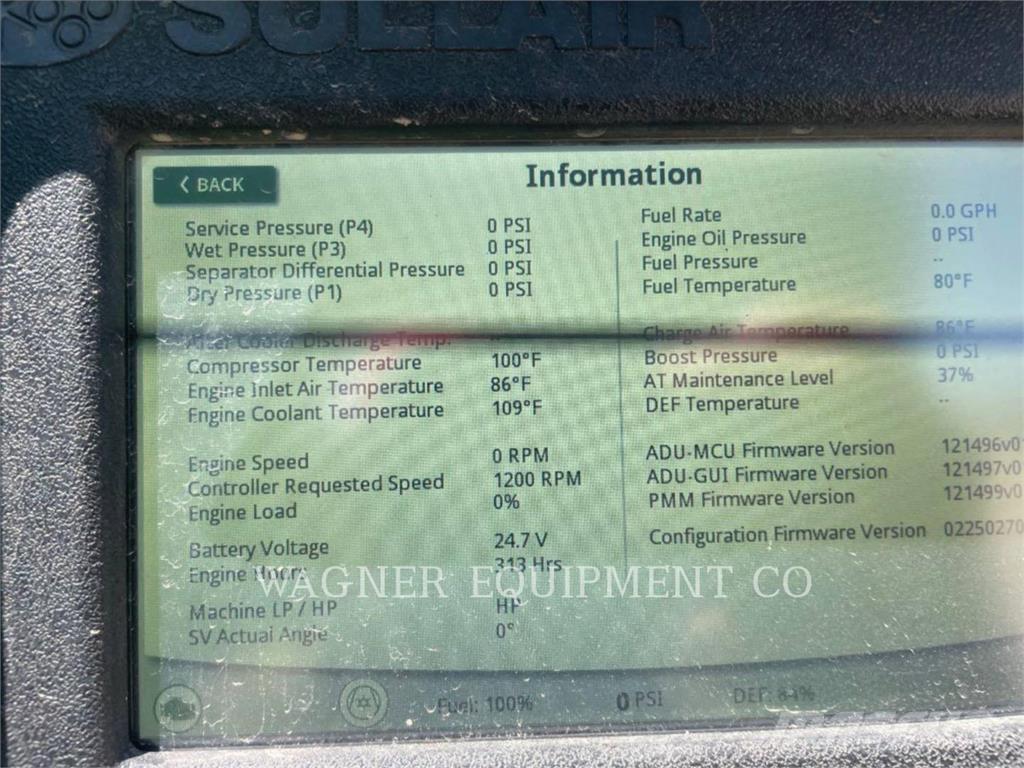 Sullair 800HH-900H Séchage par Air Comprimé